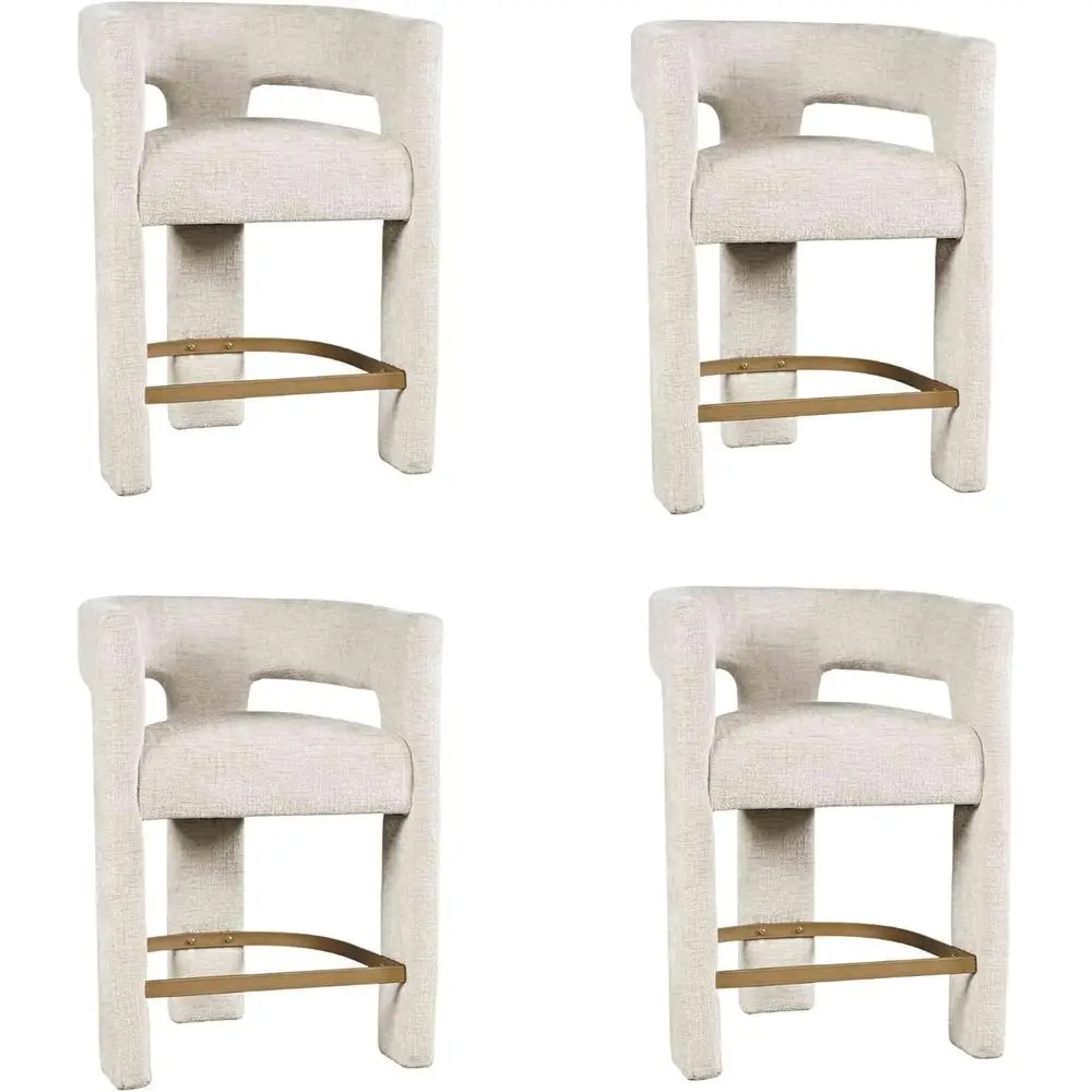 Home Bar Seating - Joran Upholstered Counter Stool with Arms