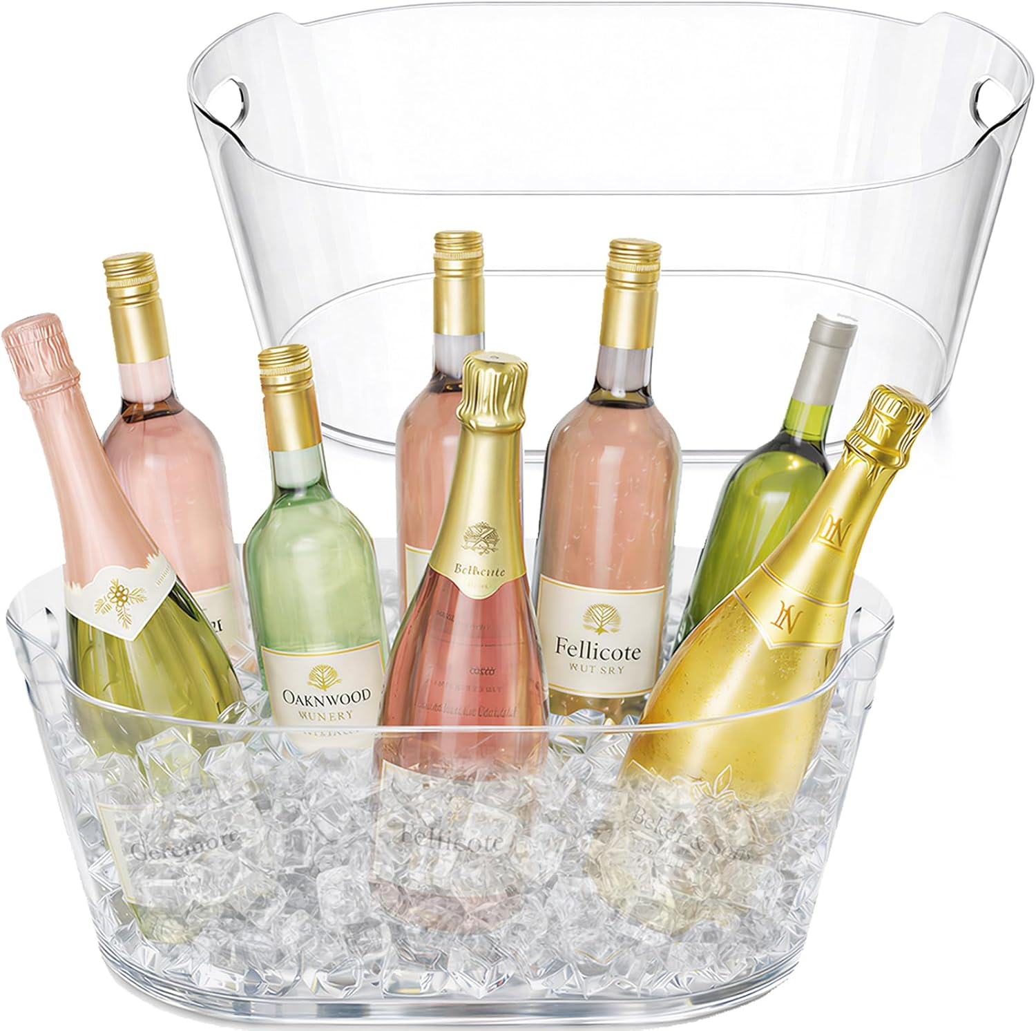 Home Bar Accessories - Lifewit 2 Pack 11.5L Clear Plastic