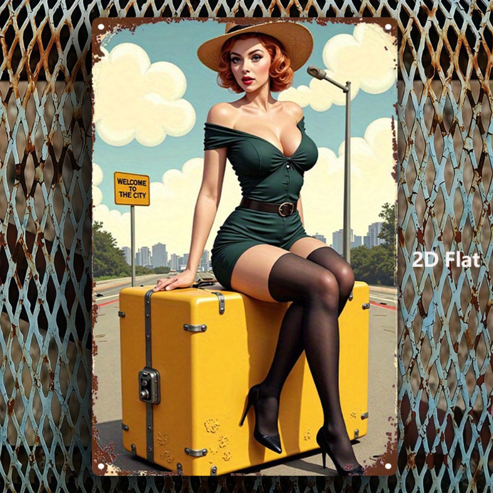 Vintage Beauty with Suitcase M – Home Bar Cafe recenzja i cena