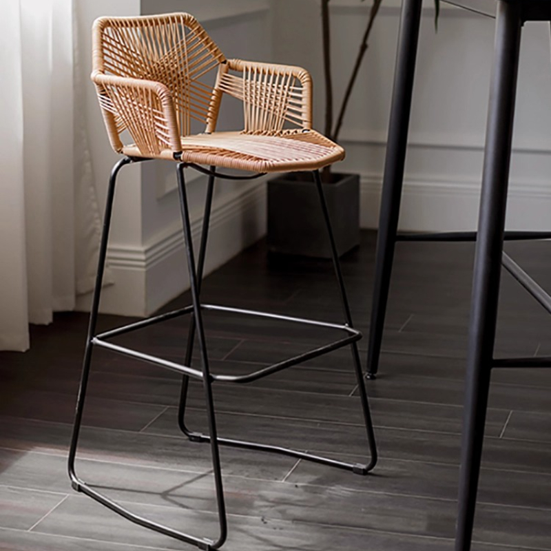 Scandinavian Rattan Bar Stool  – Home Bar Seating recenzja i cena