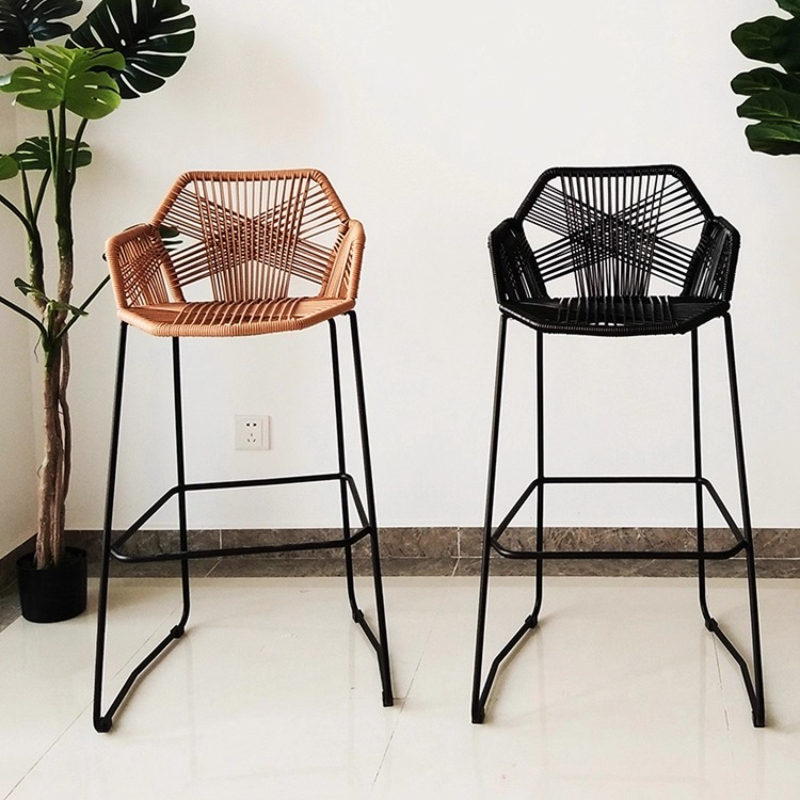 Scandinavian Rattan Bar Stool  – Home Bar Seating recenzja i cena