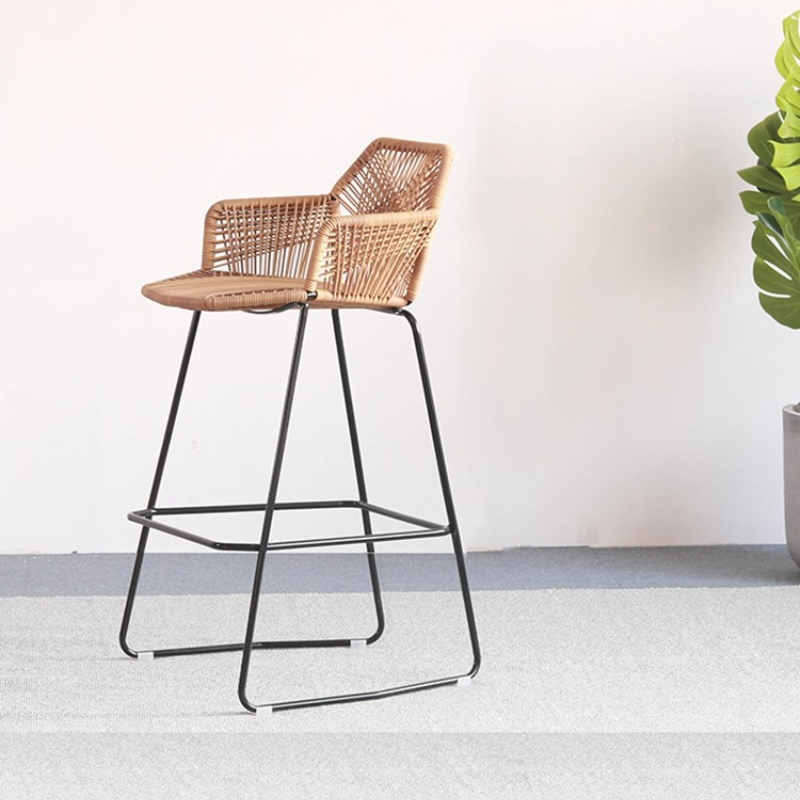 Scandinavian Rattan Bar Stool  – Home Bar Seating recenzja i cena