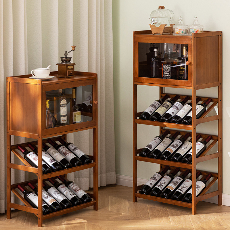 Solid Bamboo Wine Rack 3/4-Tie – Home Bar Shelves recenzja i cena
