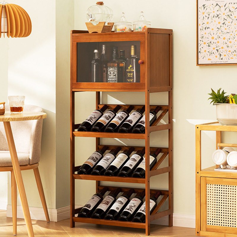 Solid Bamboo Wine Rack 3/4-Tie – Home Bar Shelves recenzja i cena