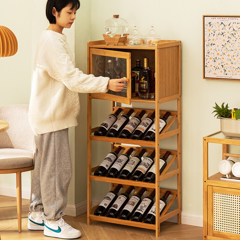 Solid Bamboo Wine Rack 3/4-Tie – Home Bar Shelves recenzja i cena