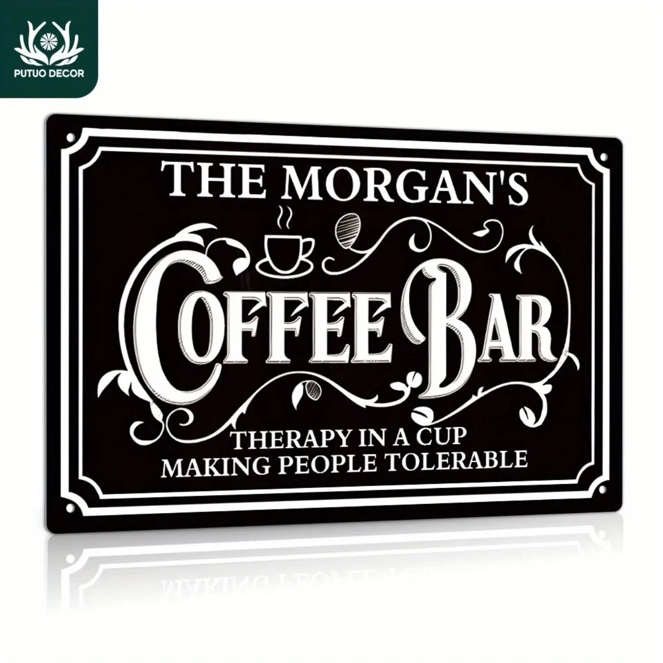1PC Custom Text The Morgan's C – Home Bar And Coffee recenzja i cena