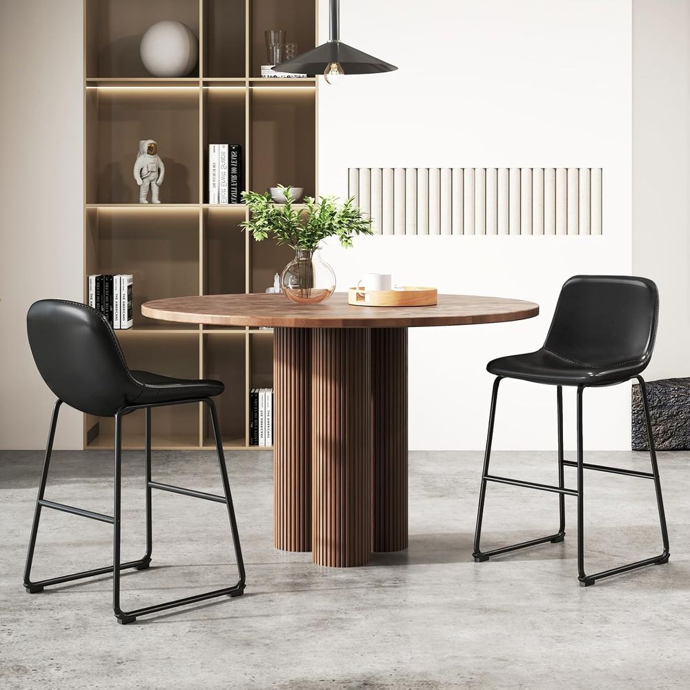 4-Piece Leather Dining Chairs  – Home Bar And Counter recenzja i cena