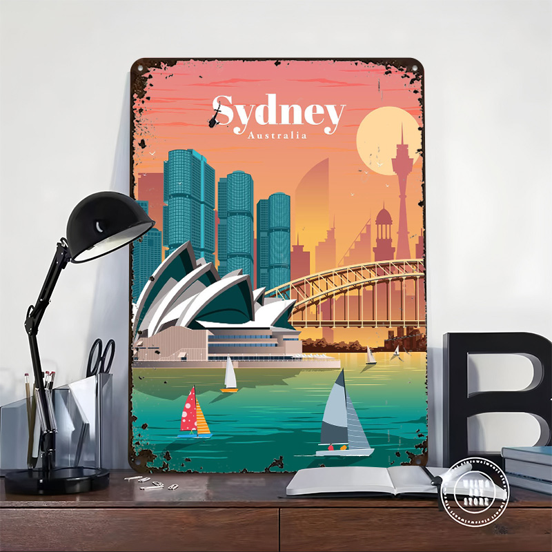 Sydney Poster Wall Art Retro V – Home Bar Sydney recenzja i cena