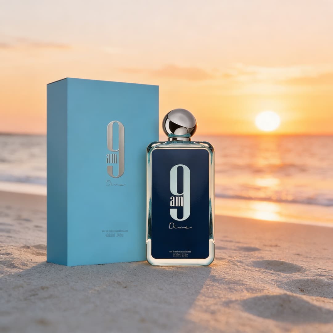 9am Dive EDP | Sleek blue glas – Home Bar Accessories recenzja i cena
