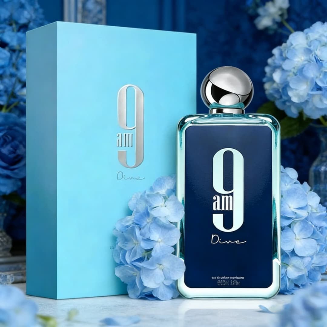 9am Dive EDP | Sleek blue glas – Home Bar Accessories recenzja i cena