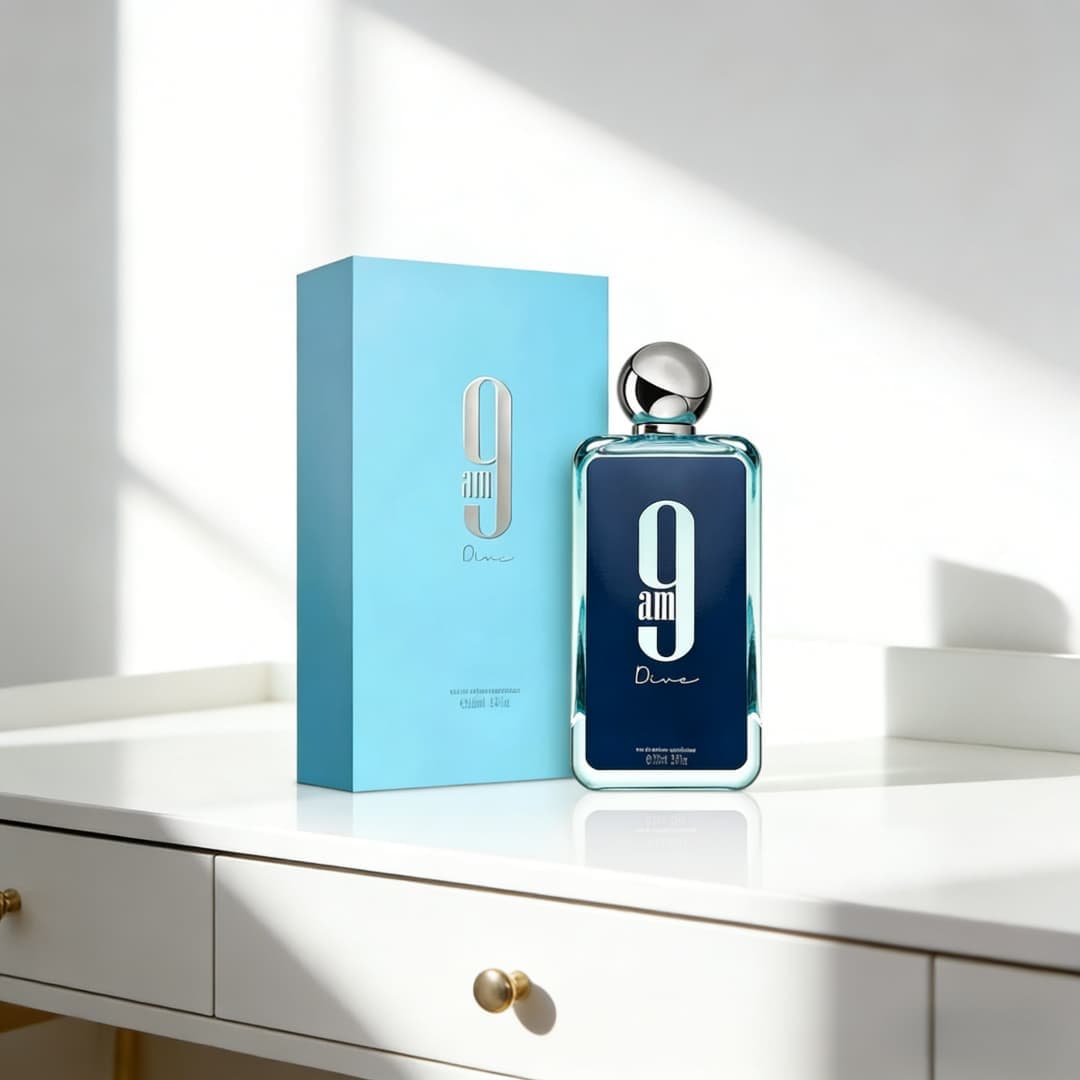 9am Dive EDP | Sleek blue glas – Home Bar Accessories recenzja i cena
