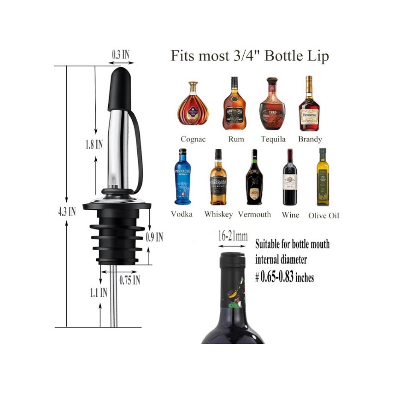 Liquor Pour Spout for Bottles, – Speed Pourer Cap recenzja i cena