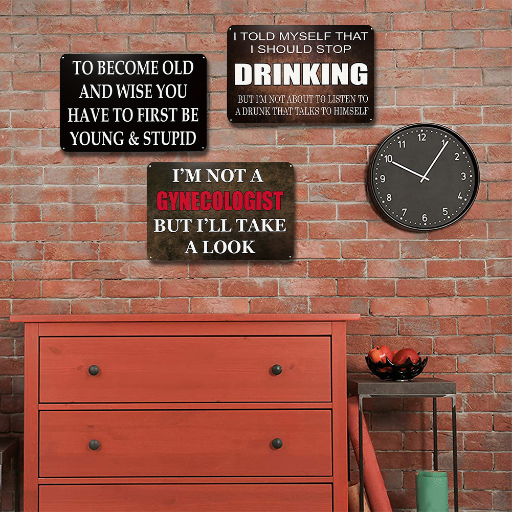 Stylish Iron Drawing Metal Sig – Home Bar And Coffee recenzja i cena
