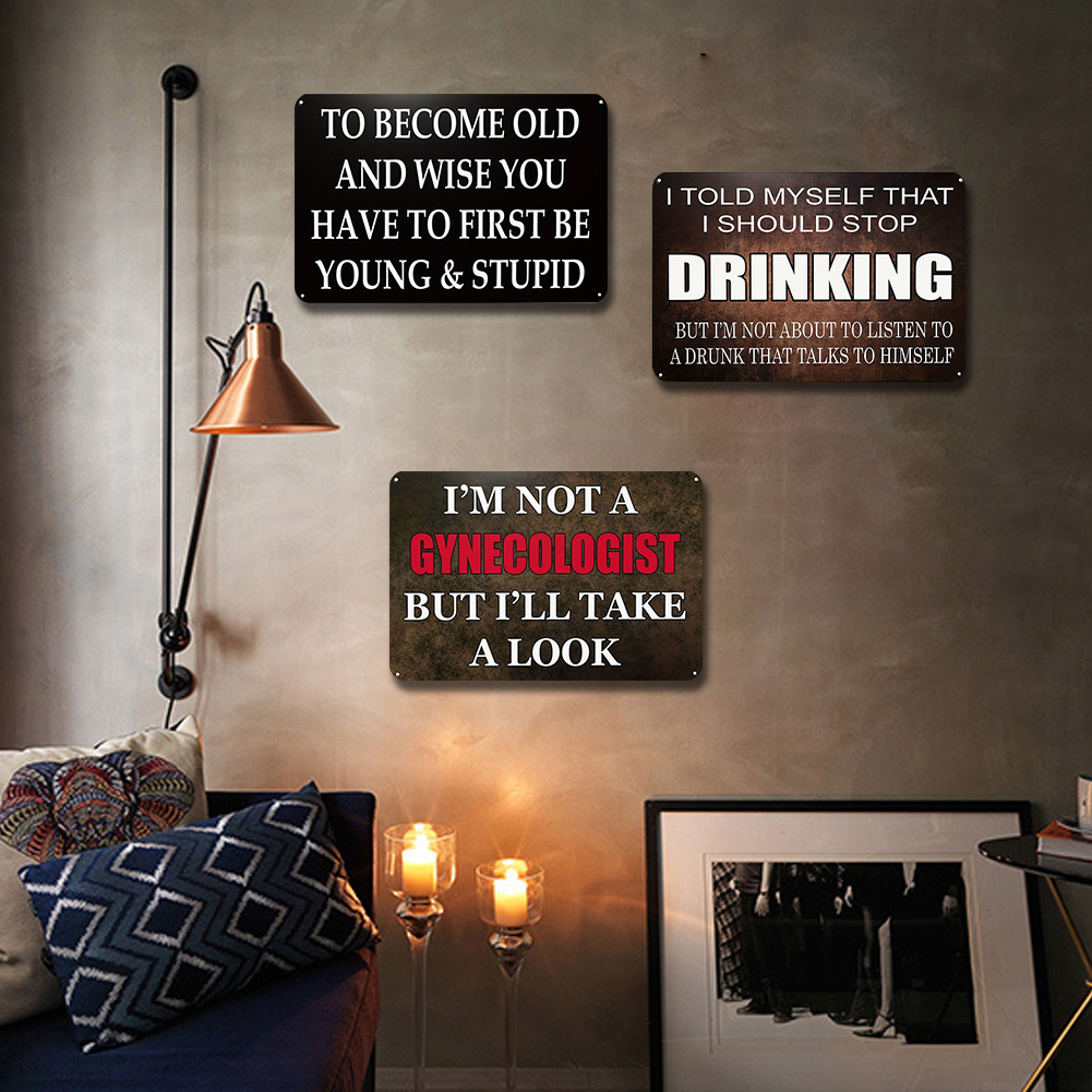 Stylish Iron Drawing Metal Sig – Home Bar And Coffee recenzja i cena