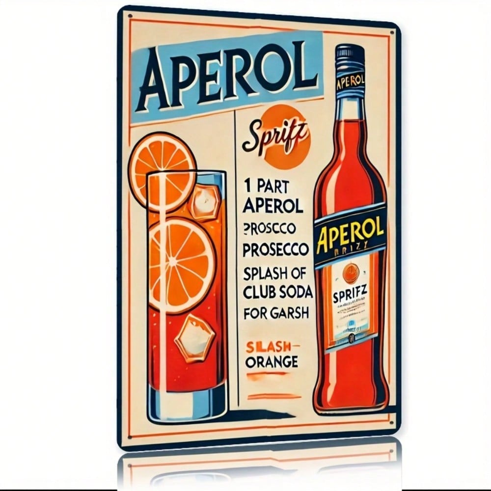 Vintage Aperol Spritz Metal Si – Home Bar Cafe recenzja i cena