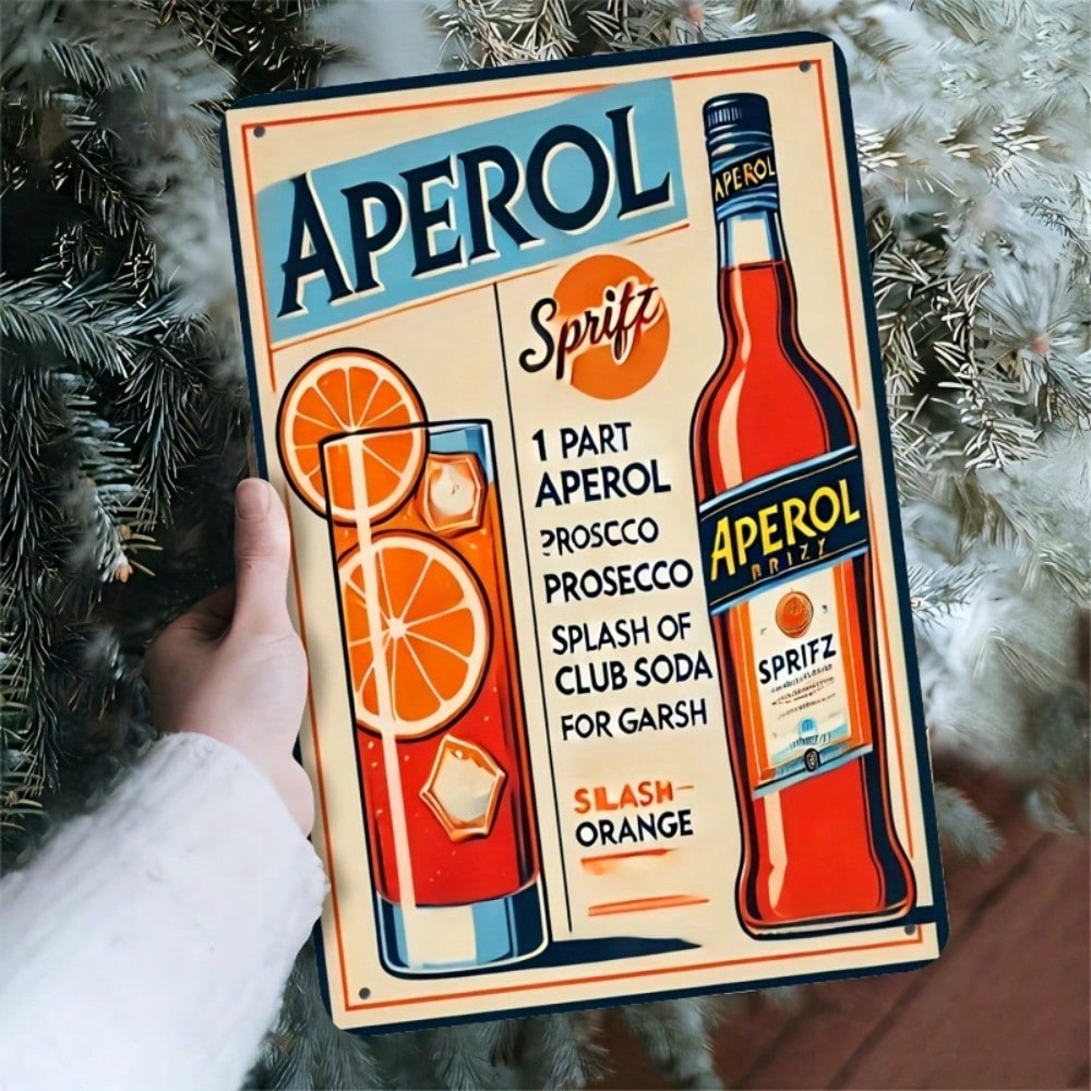 Vintage Aperol Spritz Metal Si – Home Bar Cafe recenzja i cena