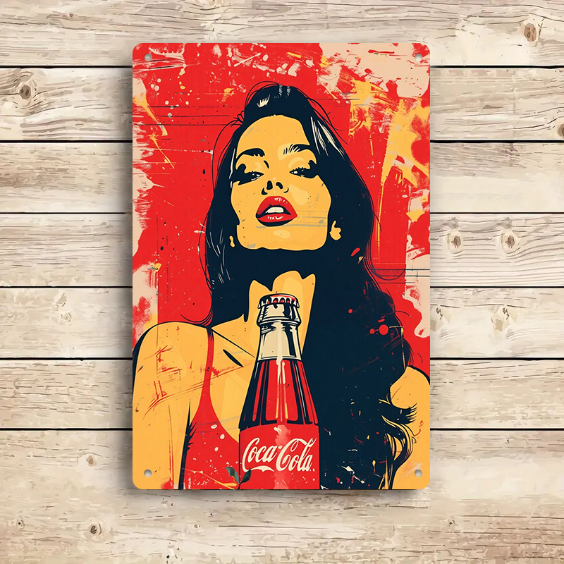 1PC 2D flat vintage Coca Cola  – Home Bar And Coffee recenzja i cena