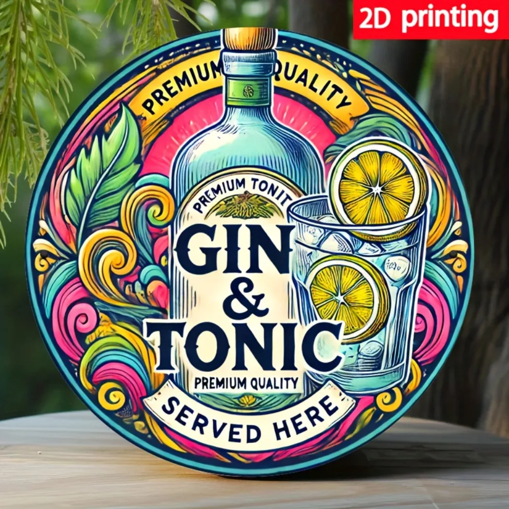 2D Printed Gin & Tonic Wall Mu – Home Bar Accessories recenzja i cena