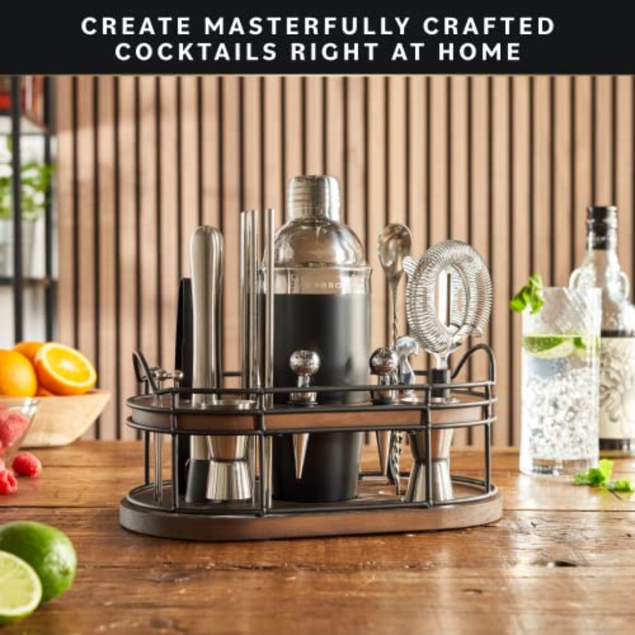 Bartender Kit - 22-Piece Cockt – Cocktail Recipe Book recenzja i cena