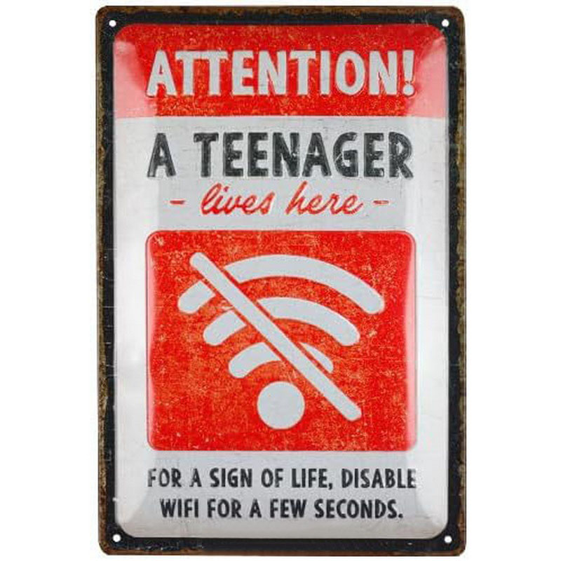 Metal Tin Signs Warning No Smo – Home Bar Cafe recenzja i cena