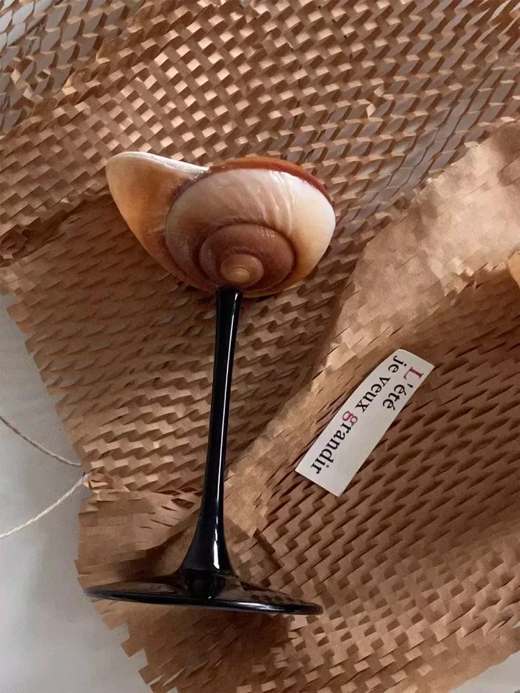 Natural Conch Wine Glass Bar a – Home Bar Shelf recenzja i cena