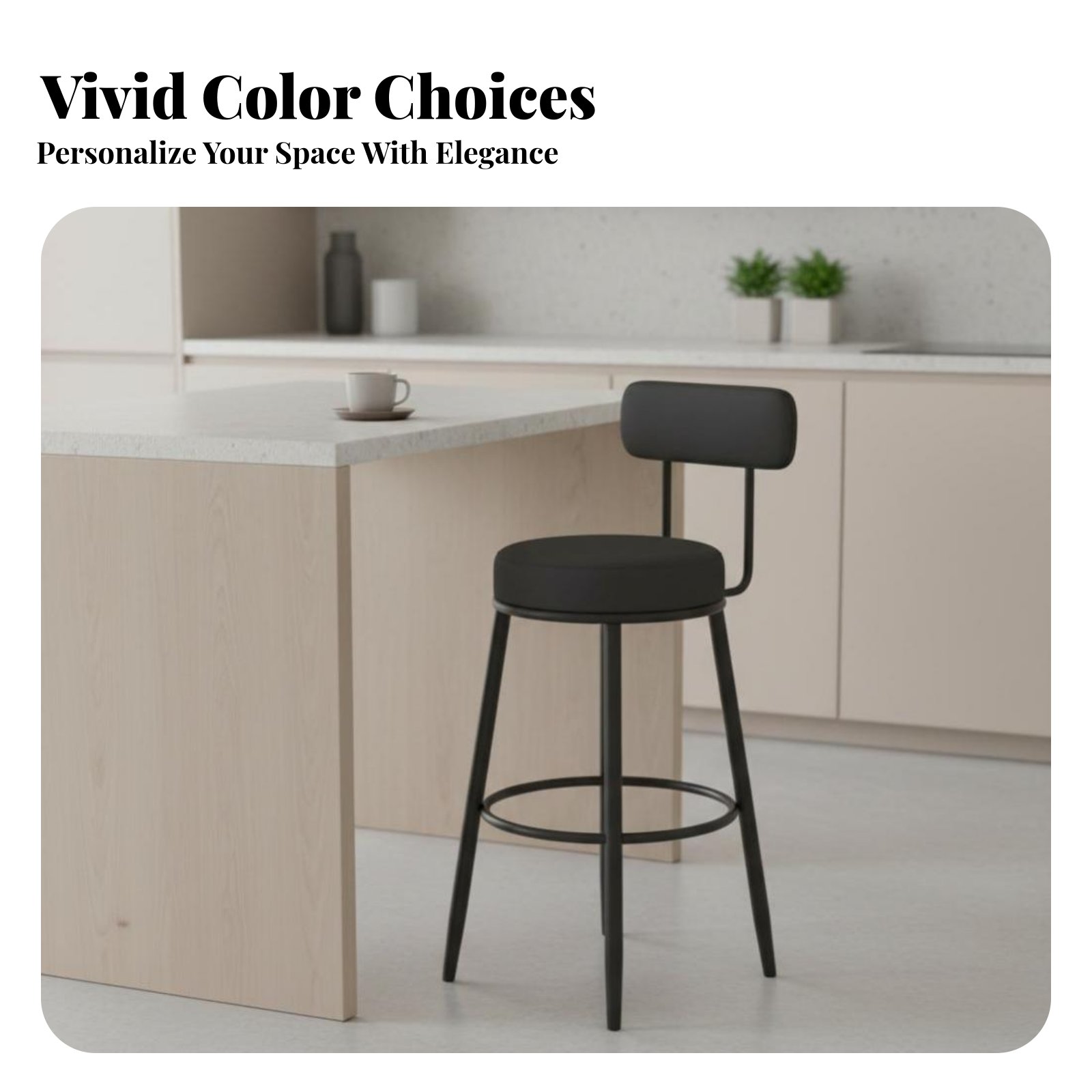 Upholstered Stool with Low Rea – Home Bar Seating recenzja i cena
