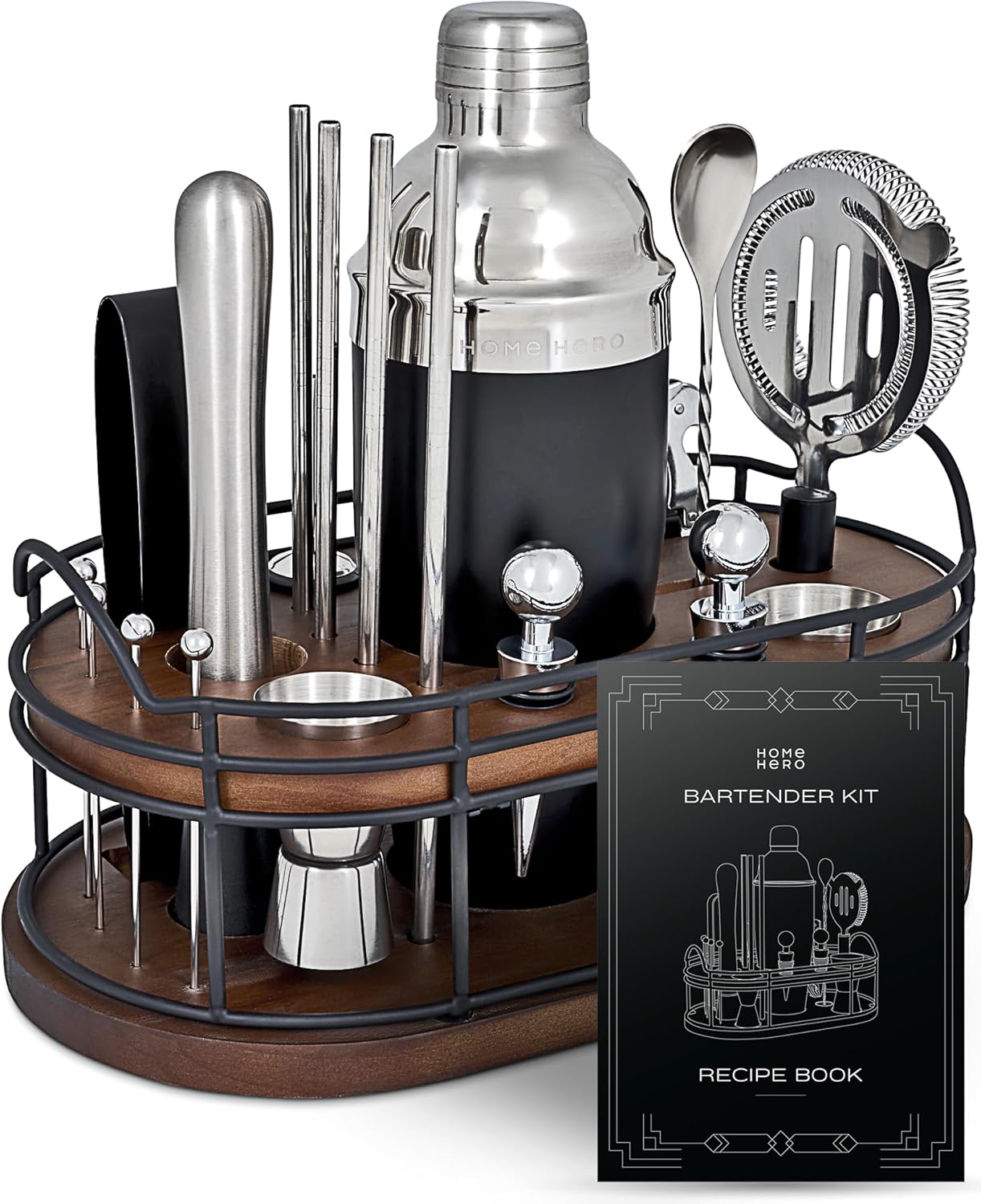 Bartender Kit - 22-Piece Cockt – Cocktail Recipe Book recenzja i cena