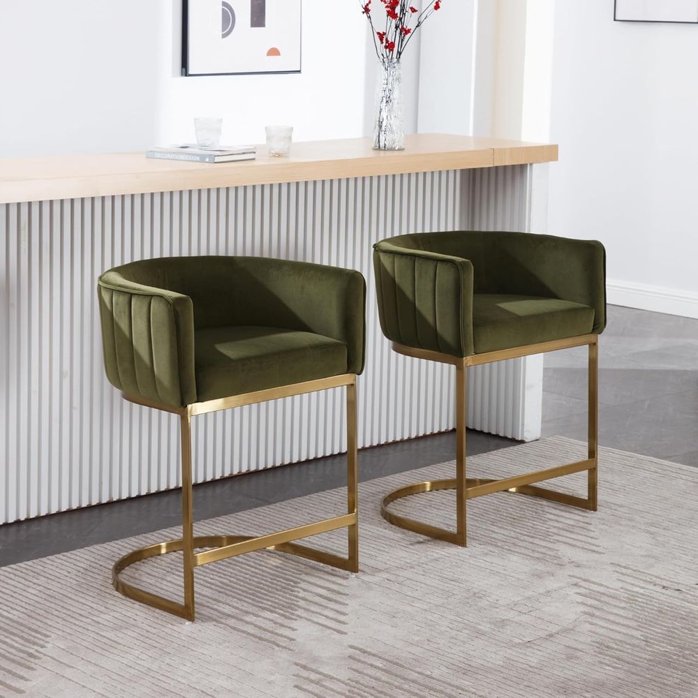 24 Velvet Upholstered Counter  – Home Bar And Counter recenzja i cena