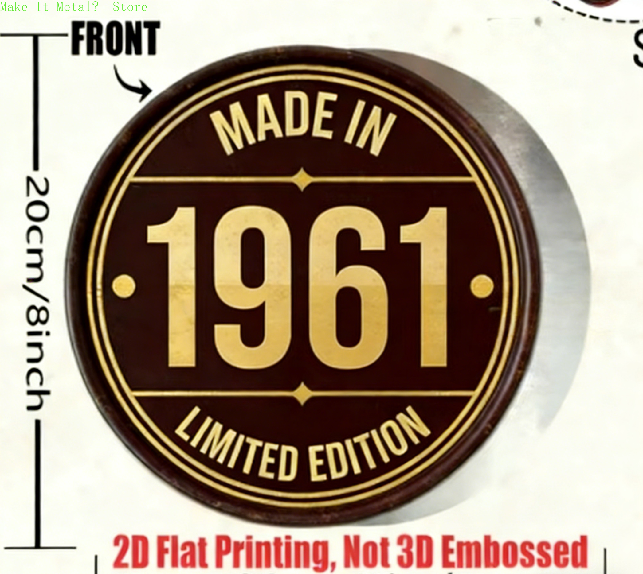 Made in 1961 20cm/8inch 2D Fla – Home Bar Cafe recenzja i cena