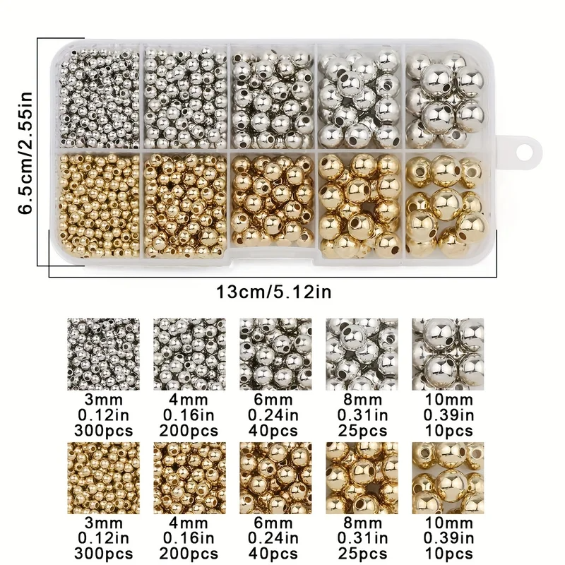 950PCS CCB 3/4/6/8/10MM Gold S – Bar Cart Gold recenzja i cena