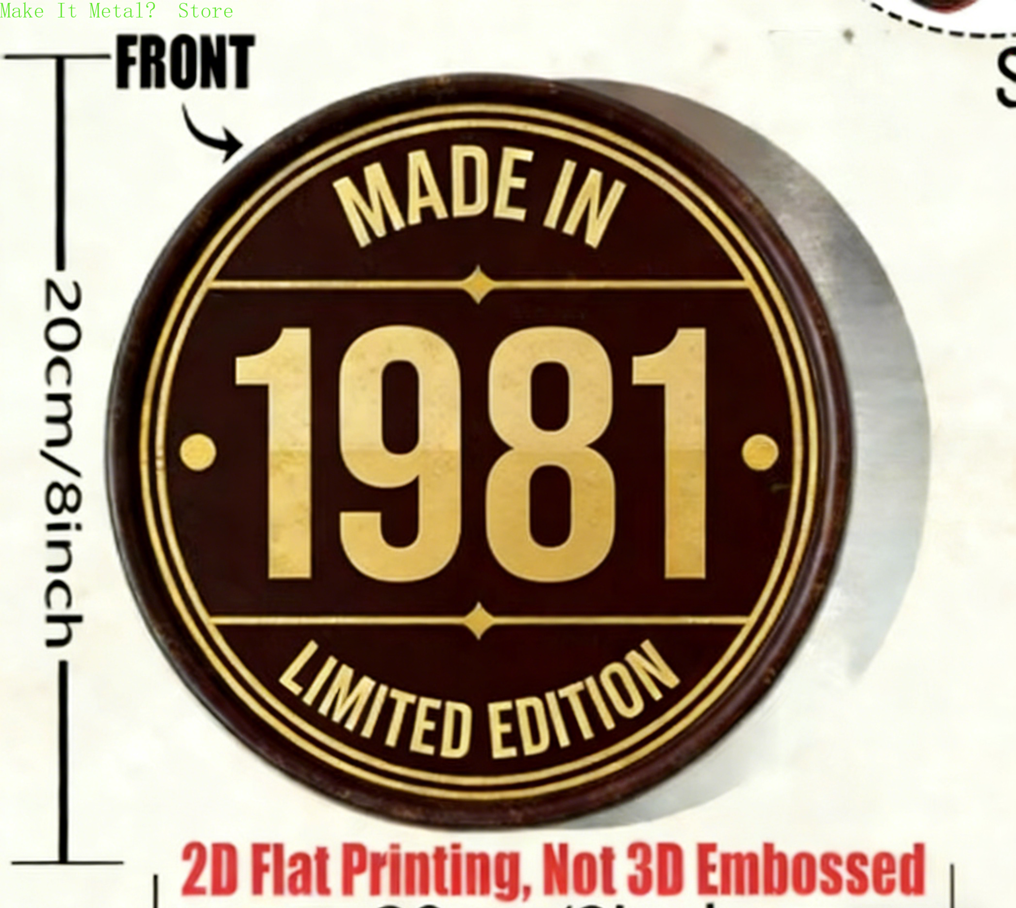 Made in 1971 20cm/8inch 2D Fla – Home Bar Cafe recenzja i cena