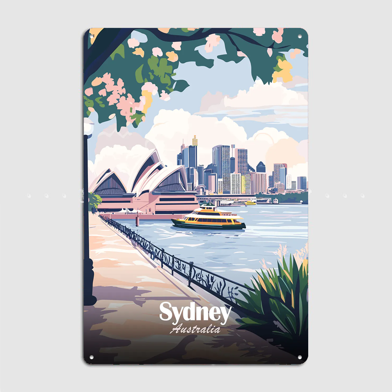Sydney Australia Travel Poster – Home Bar Sydney recenzja i cena