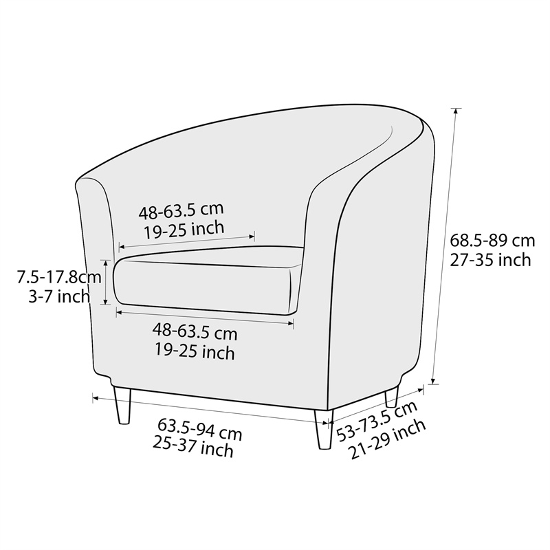 Solid Color Club Armchair Cove – Home Bar Seating recenzja i cena