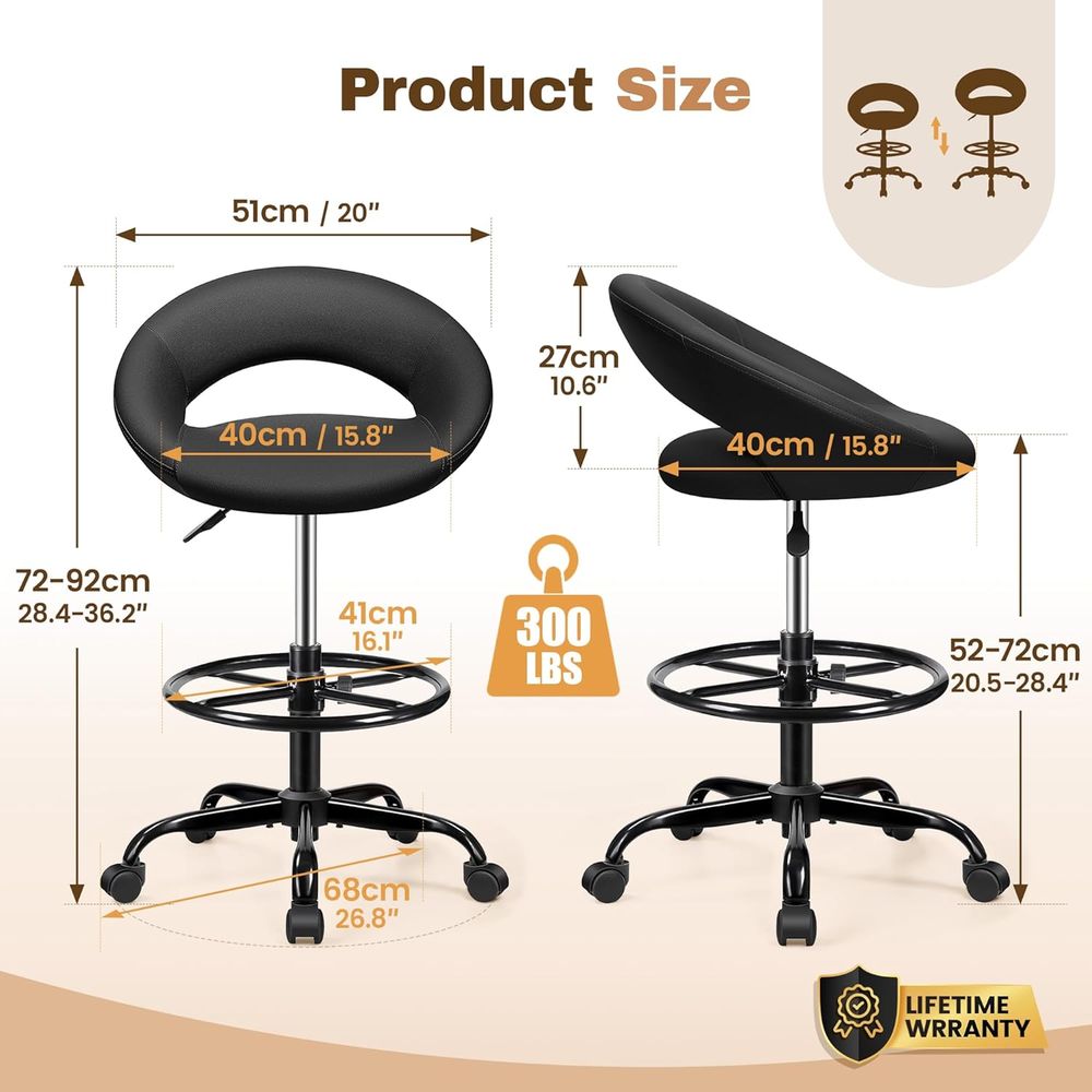 Adjustable Swivel Bar Stools w – Home Bar And Kitchen recenzja i cena