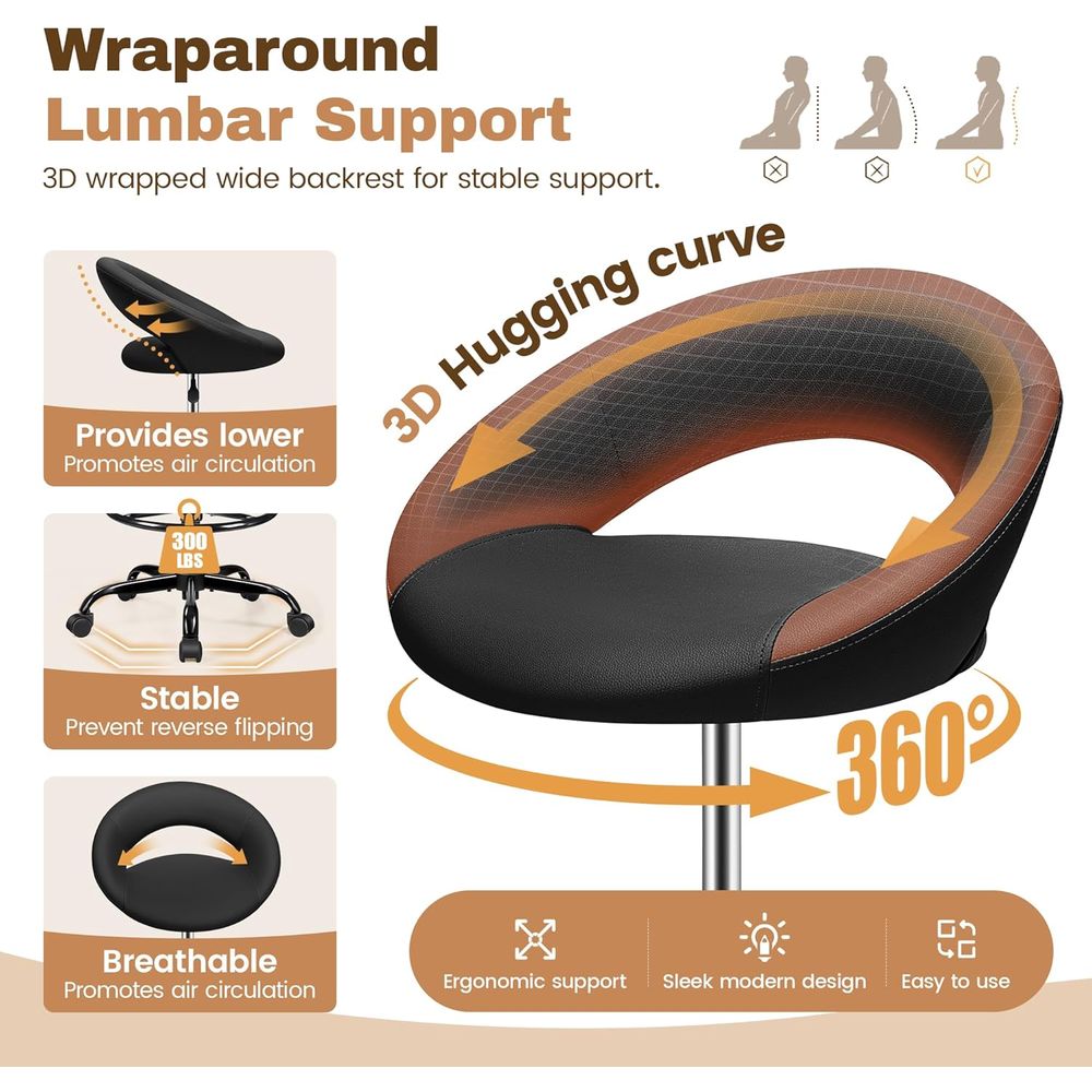 Adjustable Swivel Bar Stools w – Home Bar And Kitchen recenzja i cena