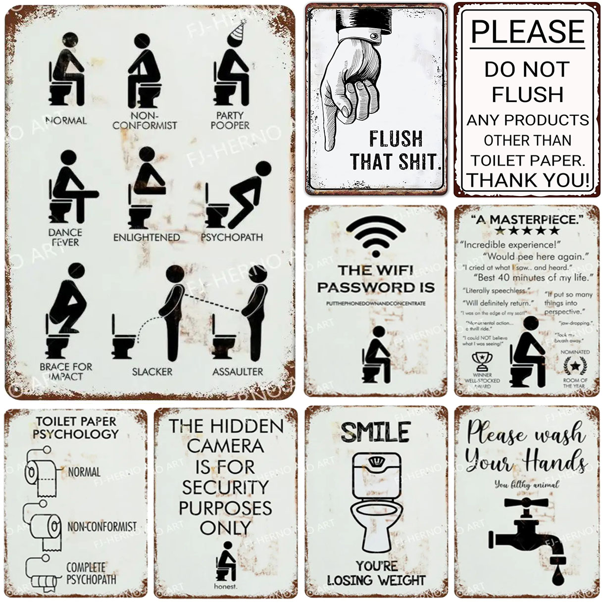 Attention Metal Tin Sign Washi – Home Bar Cafe recenzja i cena