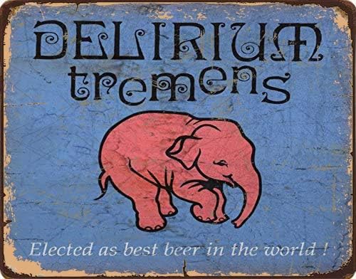 Tin Sign For Delirium Tremens  – Home Bar And Coffee recenzja i cena