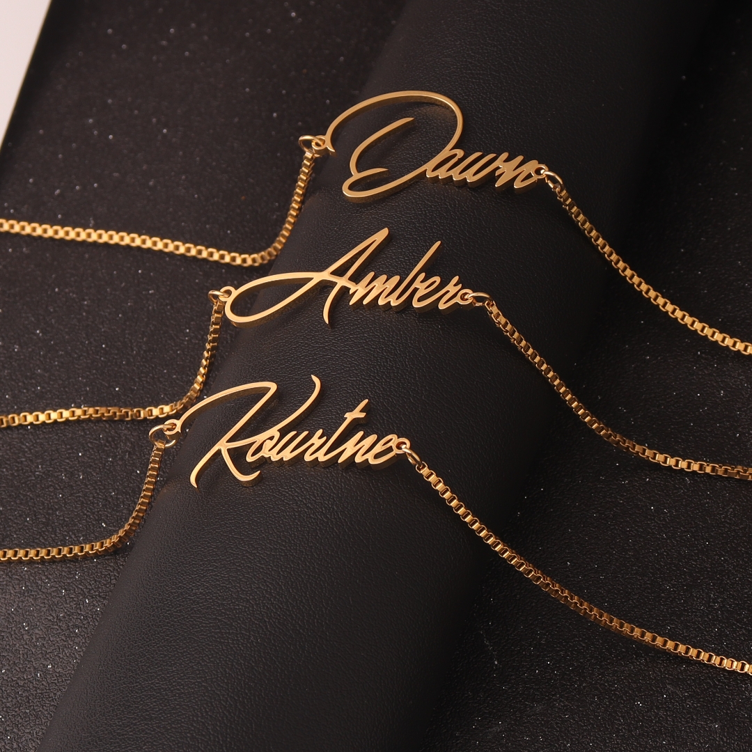 Personalised Gold Name Necklac – Bar Cart Gold recenzja i cena