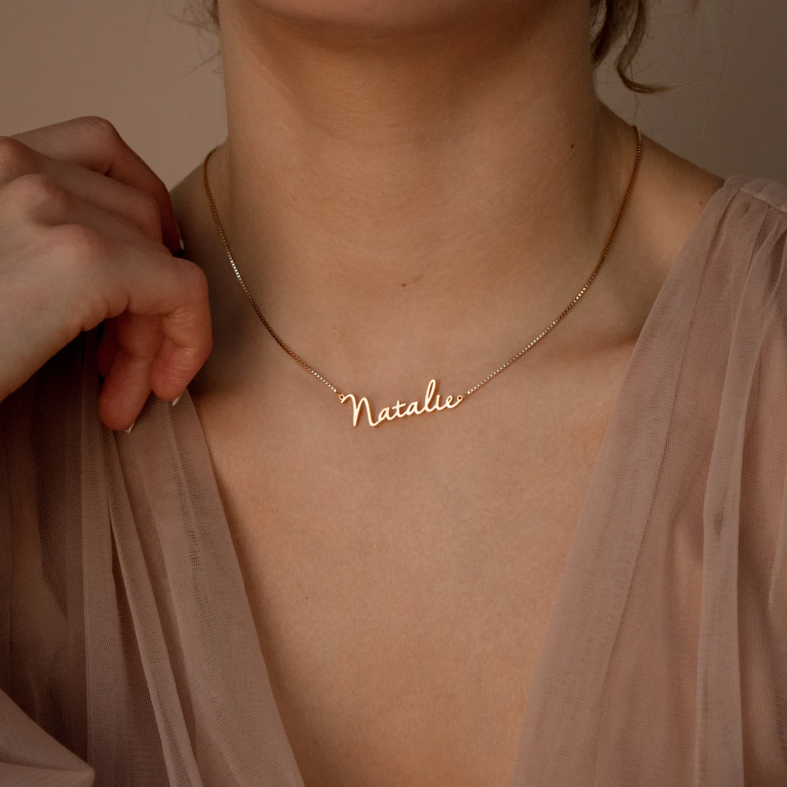 Personalised Gold Name Necklac – Bar Cart Gold recenzja i cena