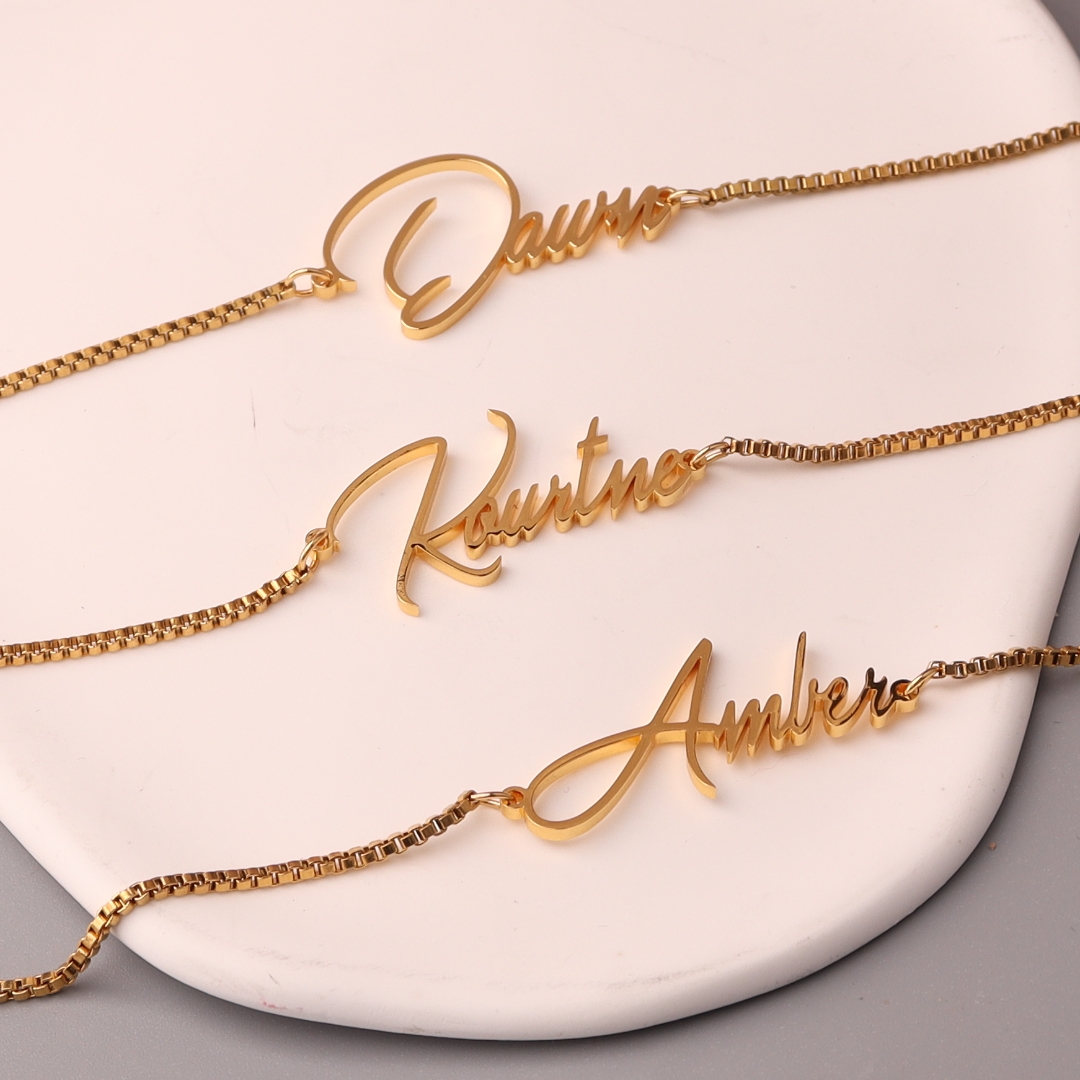 Personalised Gold Name Necklac – Bar Cart Gold recenzja i cena