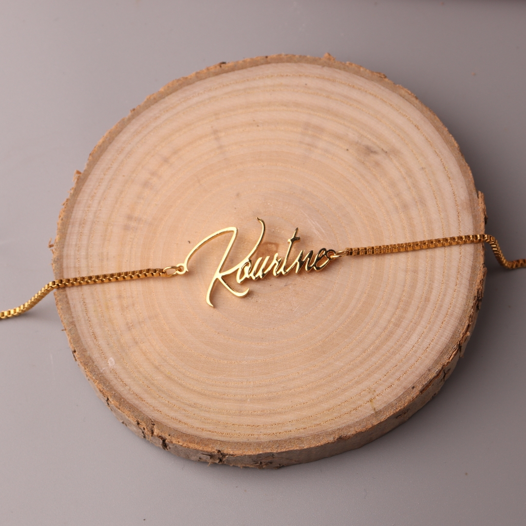 Personalised Gold Name Necklac – Bar Cart Gold recenzja i cena