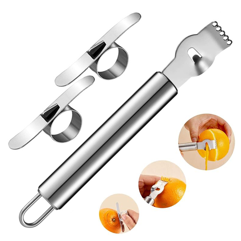 3Pcs Lemon Zester Grater Orang – Peeler Channel Knife recenzja i cena