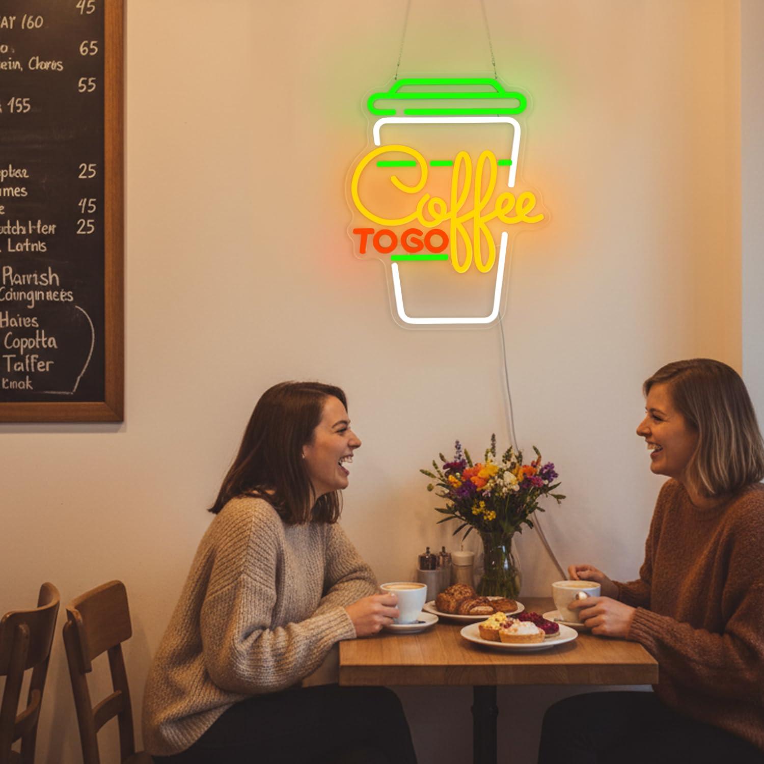 Coffee Neon Sign USB Dimmable  – Home Bar And Kitchen recenzja i cena
