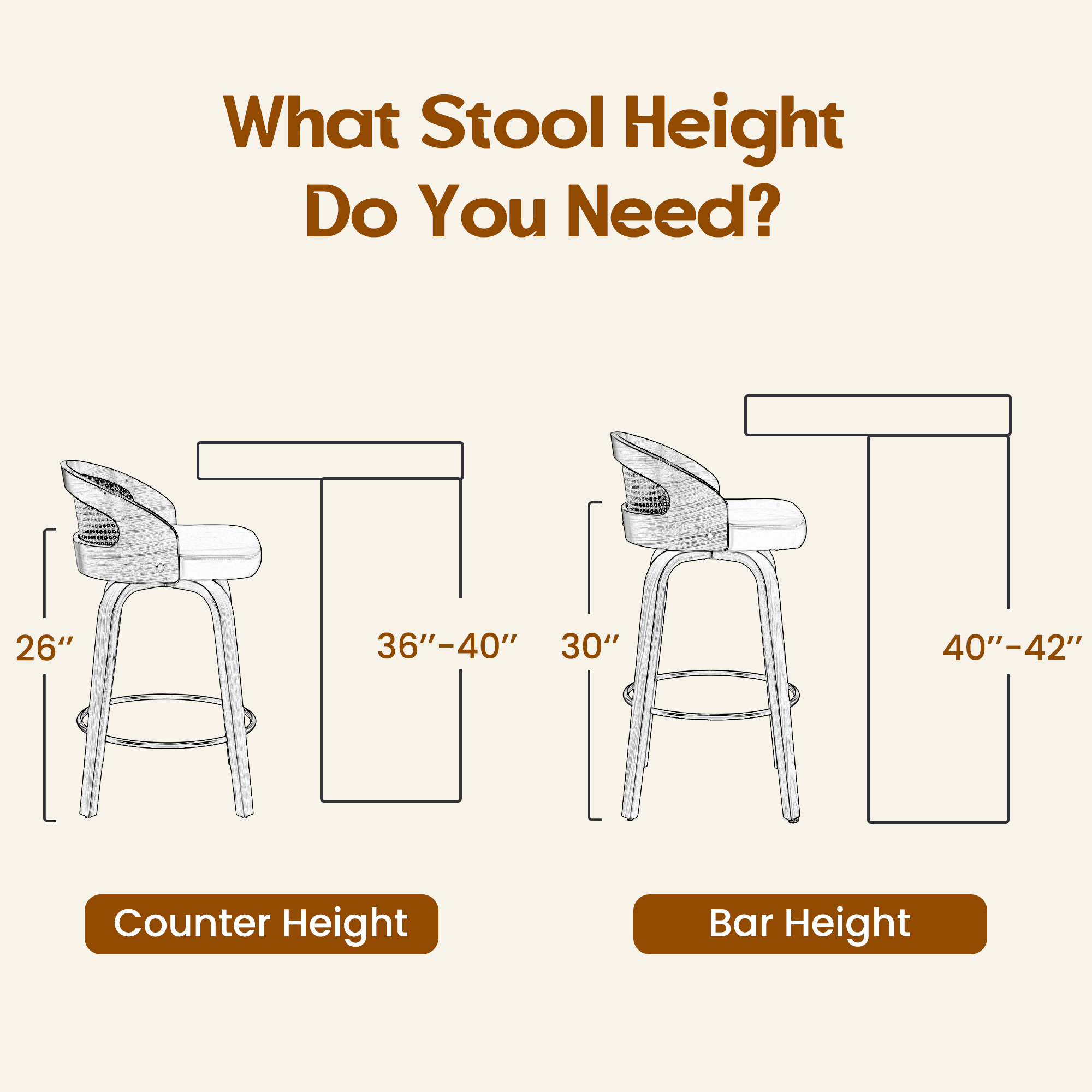 Set of 2 Swivel Bar Stools, Mo – Home Bar Seating recenzja i cena