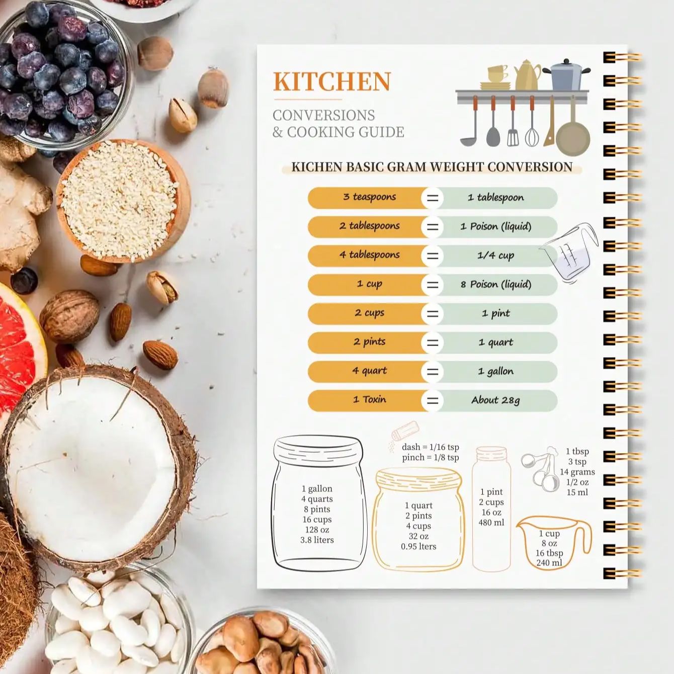 A5 Recipe Book with Full-Color – Cocktail Recipe Book recenzja i cena