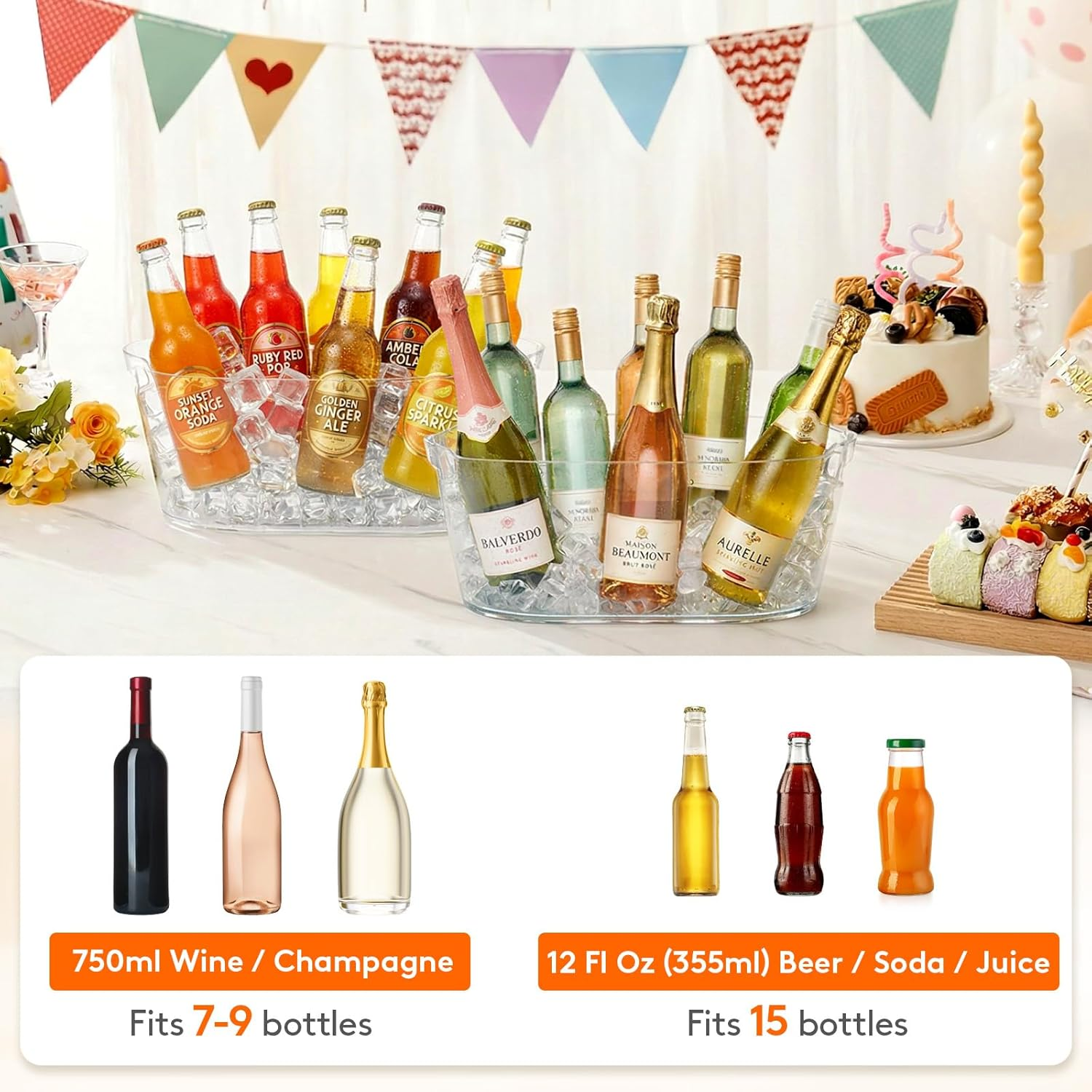Lifewit 2 Pack 11.5L Clear Pla – Home Bar Accessories recenzja i cena