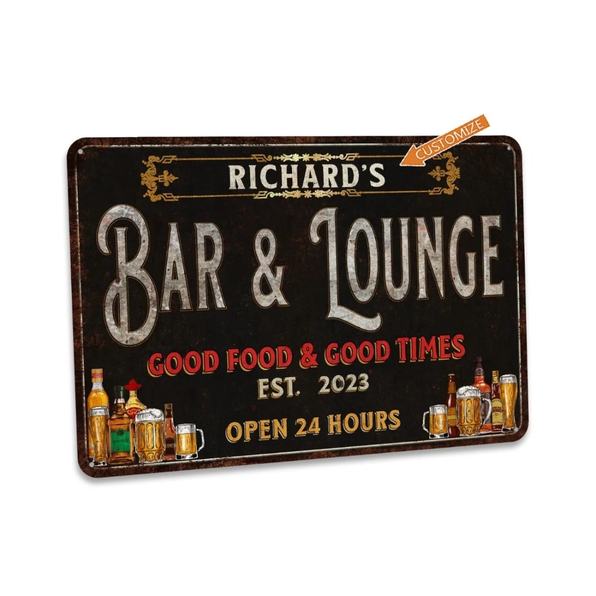 Custom Bar & Lounge Sign Bar a – Home Bar Lounge recenzja i cena