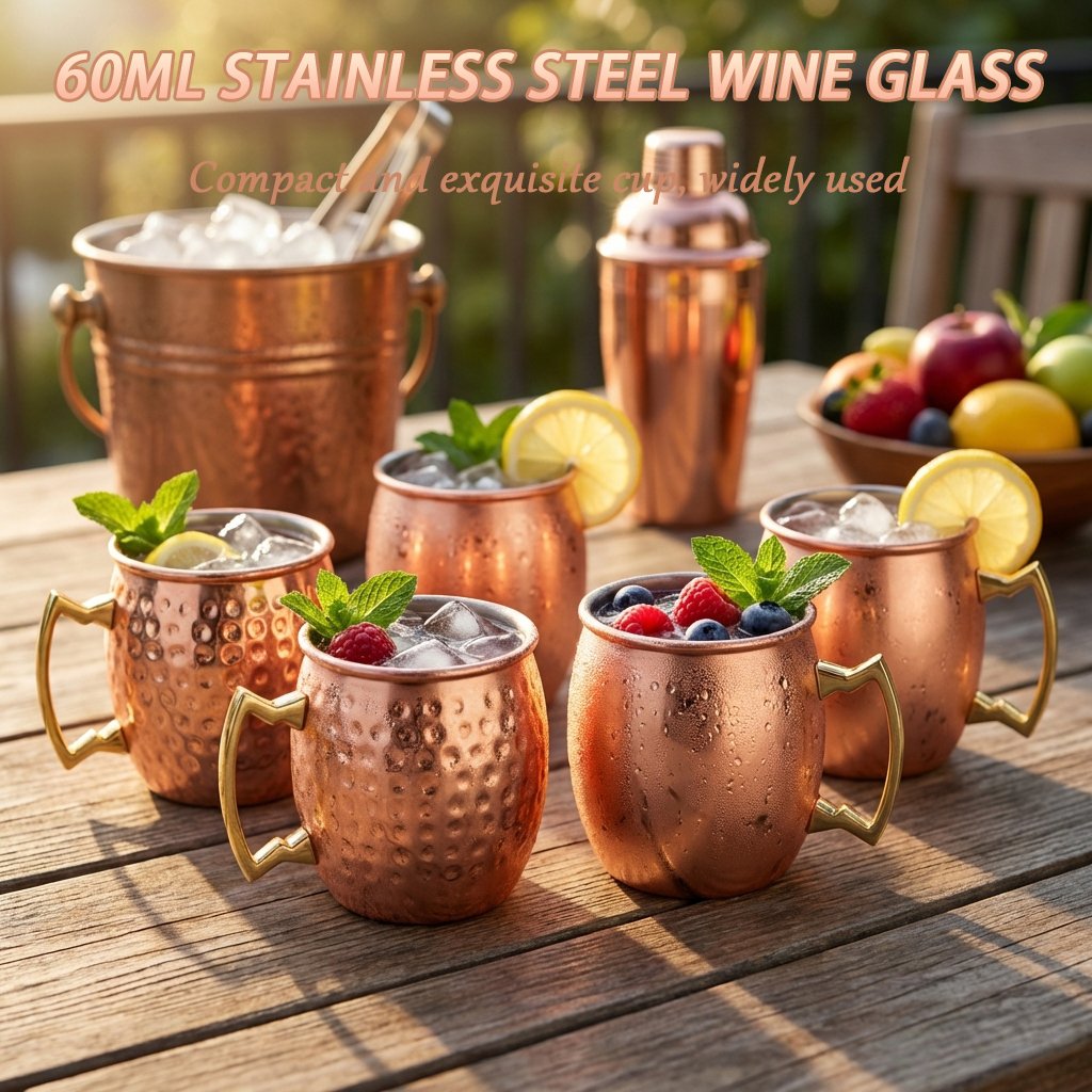 4Pcs 6Pcs 60ml Stainless Steel – Mule Copper Mug recenzja i cena