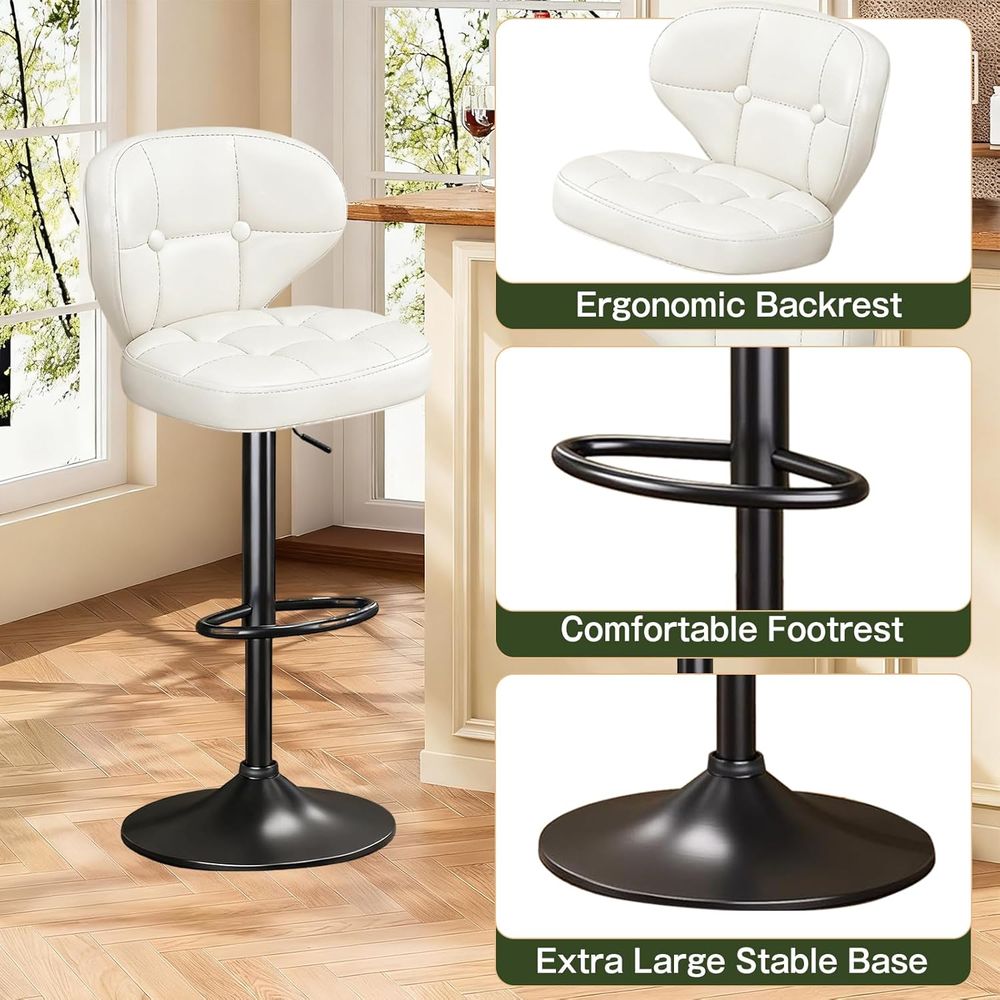 Bar Stools Set o 6, Adjustable – Home Bar And Counter recenzja i cena