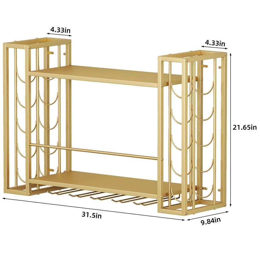 Wall Mounted Wine Rack, Wine R – Home Bar Shelves recenzja i cena